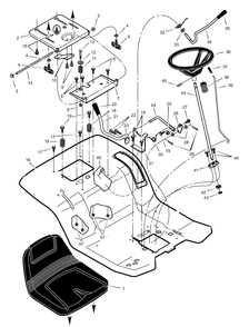Part Location Diagram of F-99784 Murray Manual and Parts List